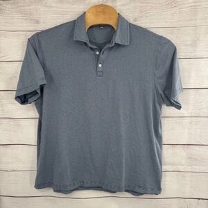 Peter Millar Crown Soft‎ Polo Shirt Mens 2XL Golf Striped Pima Cotton Silk Blend